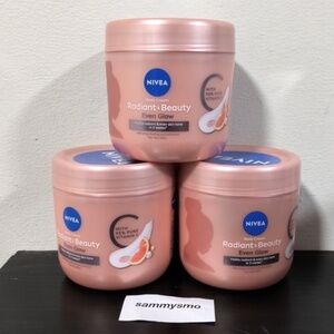 Nivea Radiant & Beauty even glow Body Cream vitamin C, dry skin 400ml x3